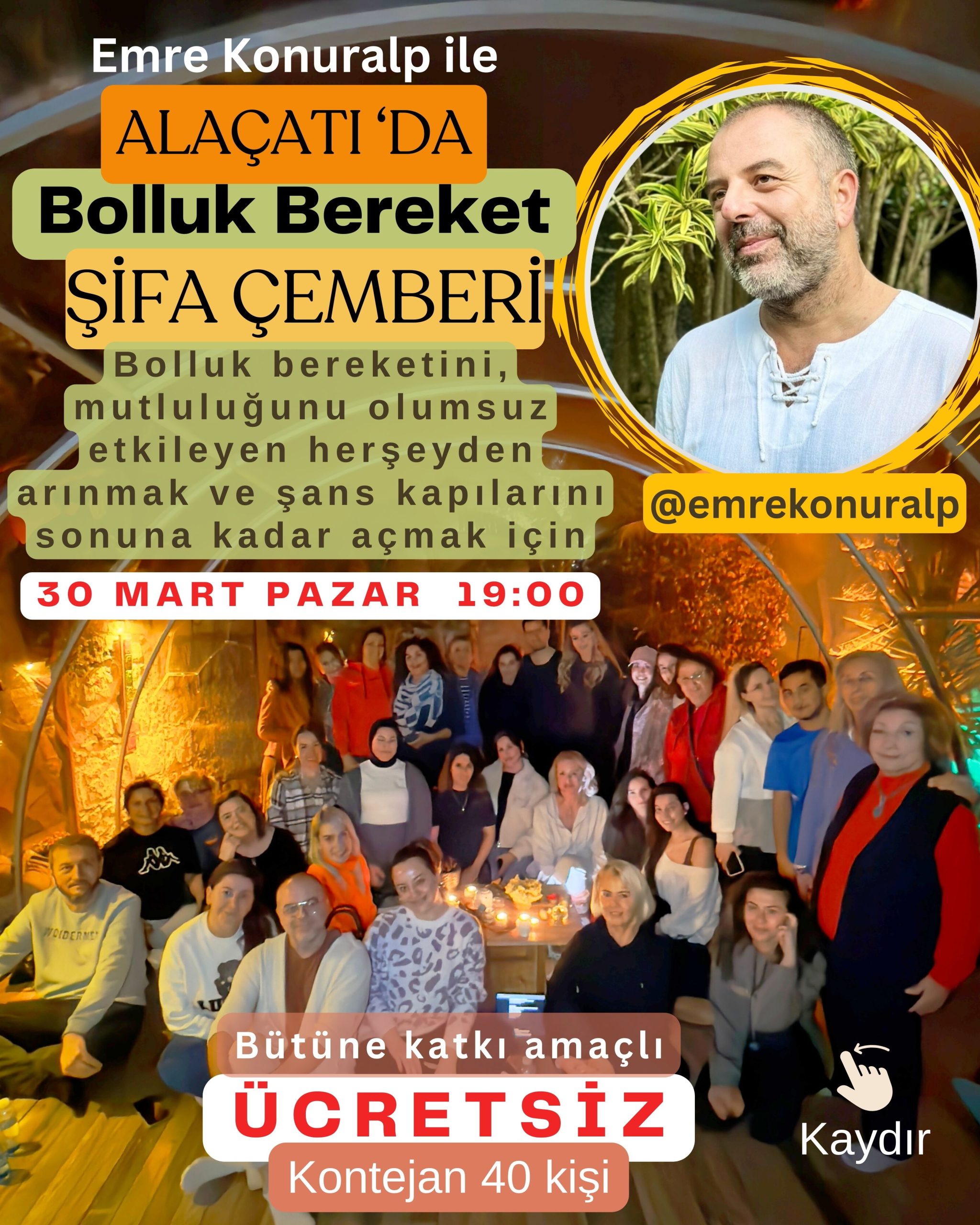 30 Mart Bolluk Bereket Şifa Çemberi