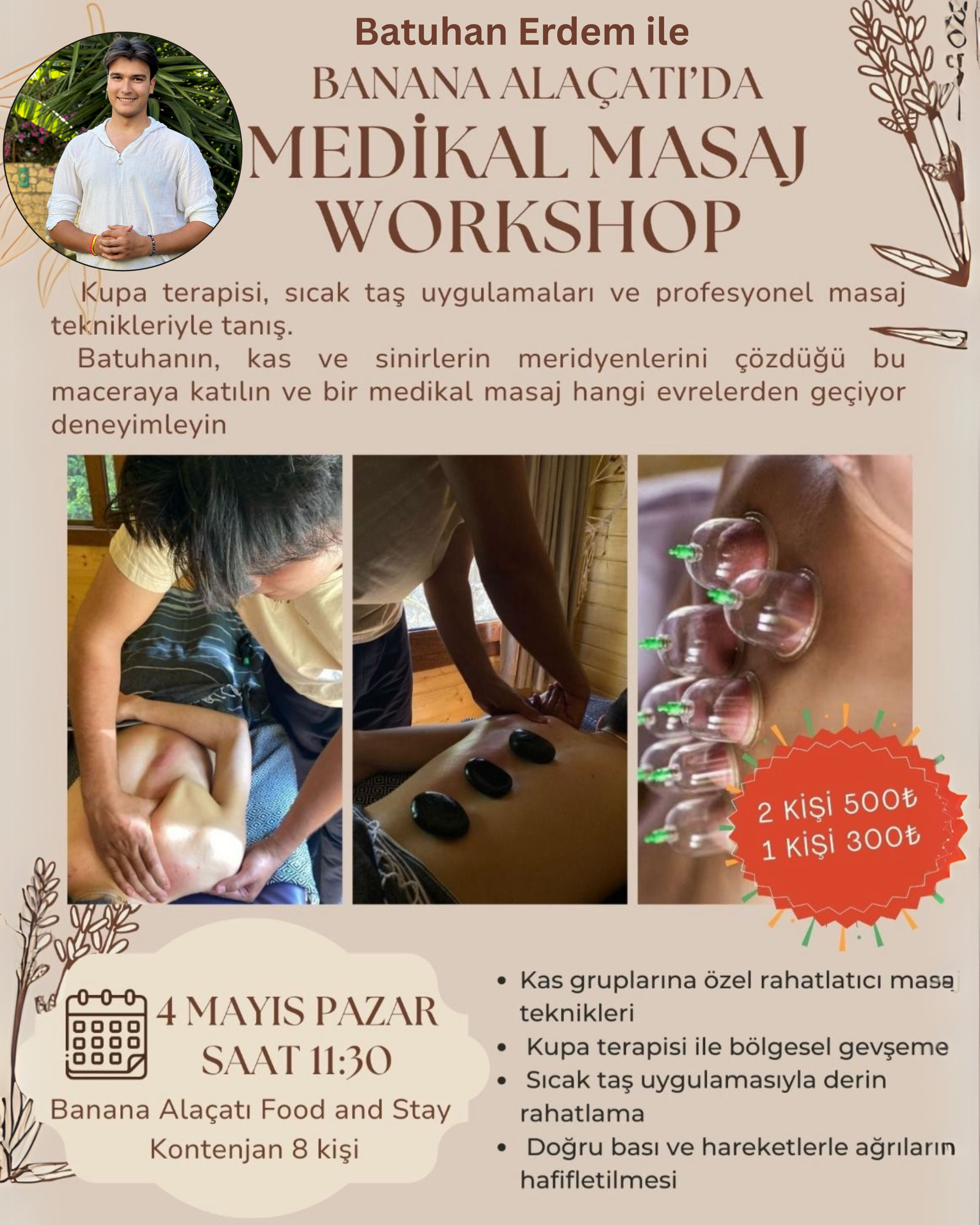 4 Mayıs Masaj Workshop (Batuhan Erdem)