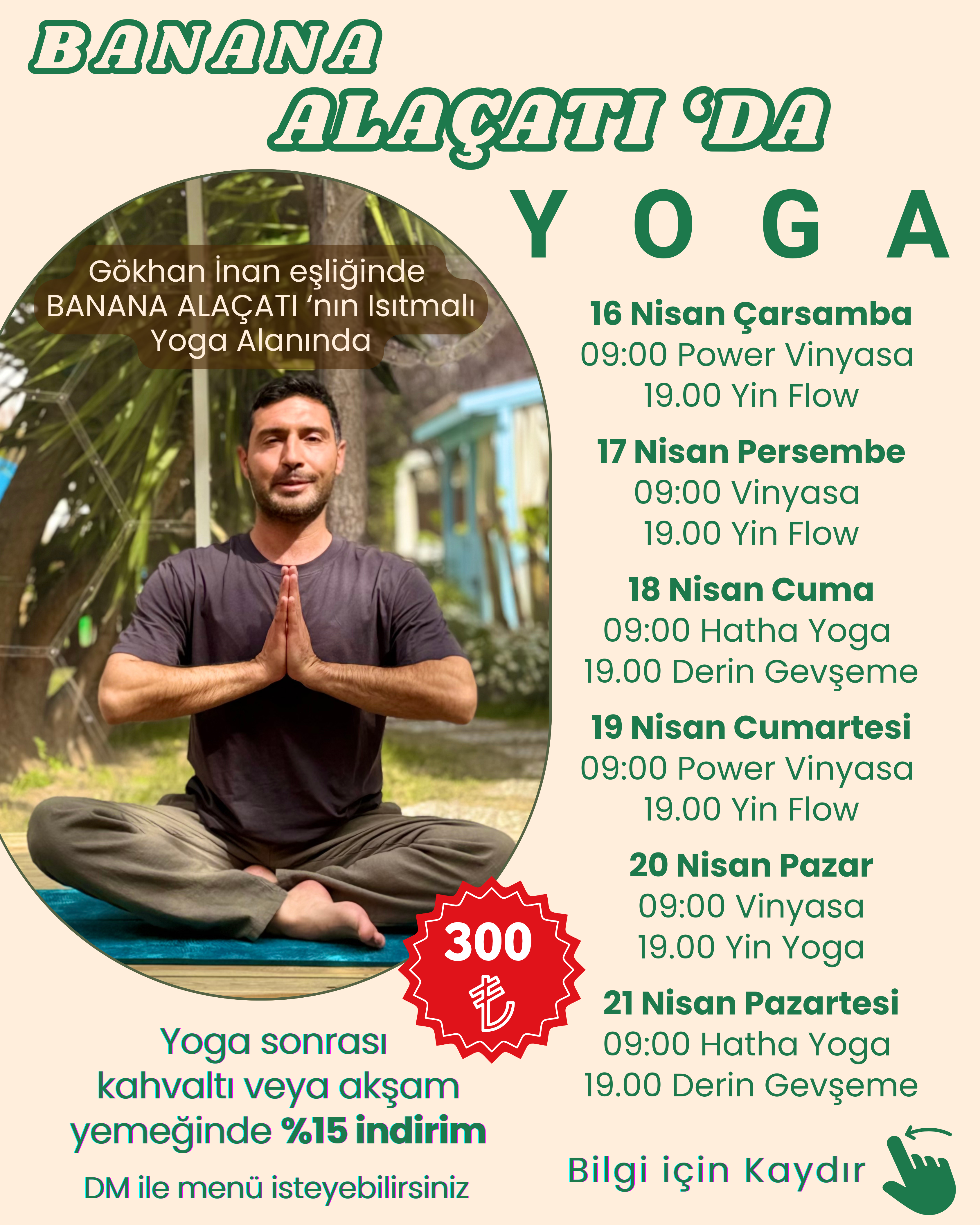17 Nisan Perşembe 19:00 - Yin Flow