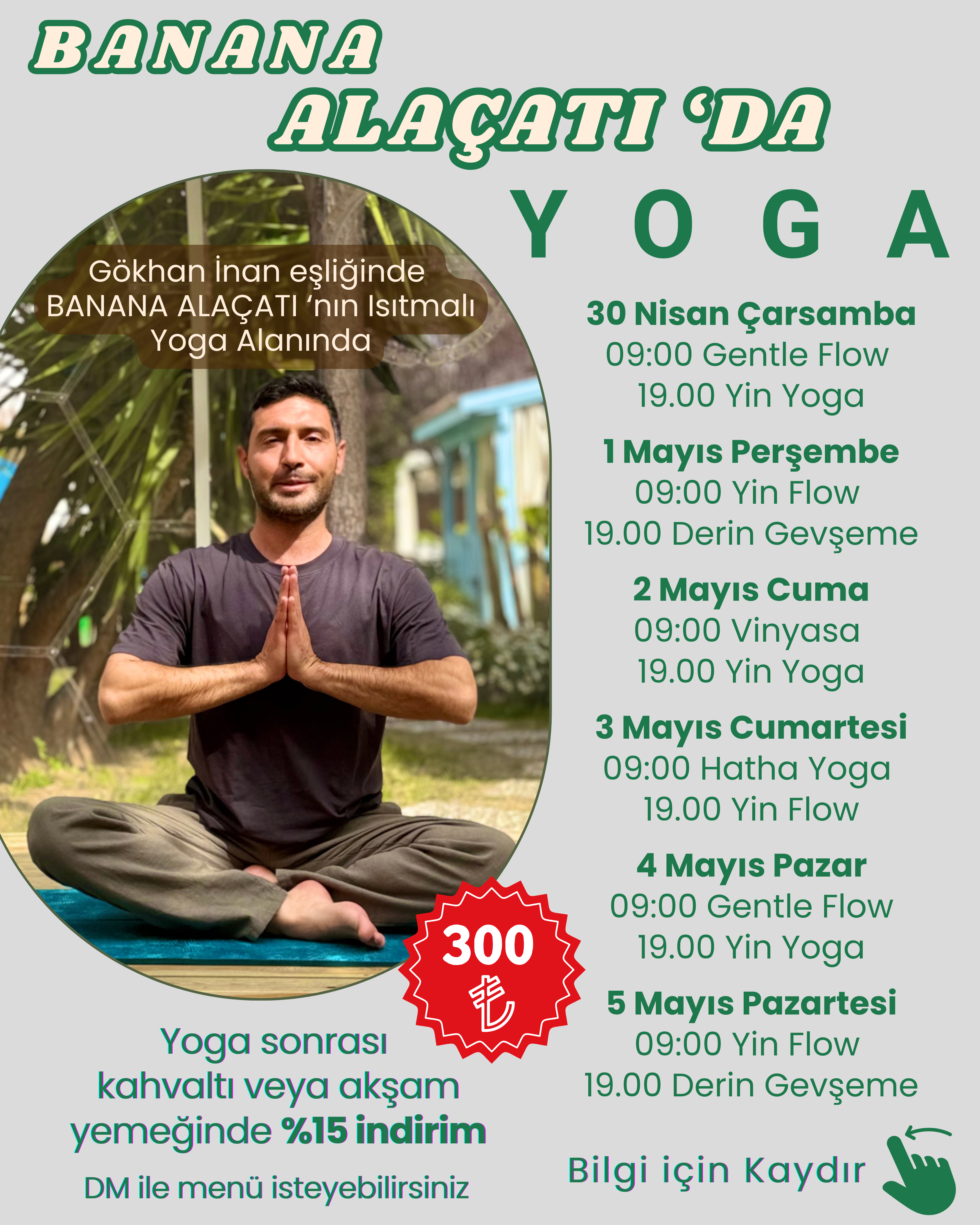 1 Mayıs Perşembe 9:00 - Yin Flow