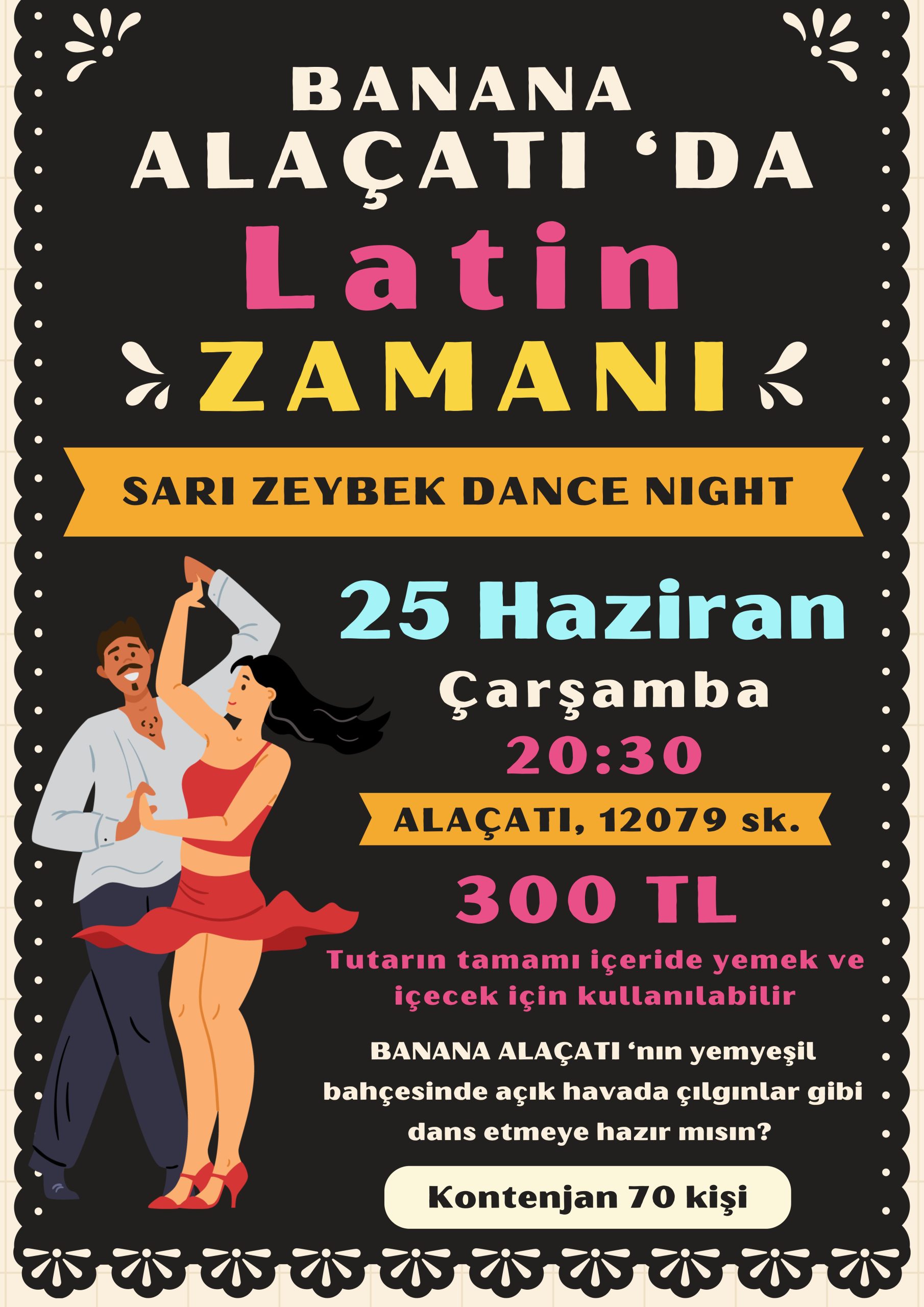 Alaçatı 'da Latin Dans Gecesi - 25 Haziran Çarşamba