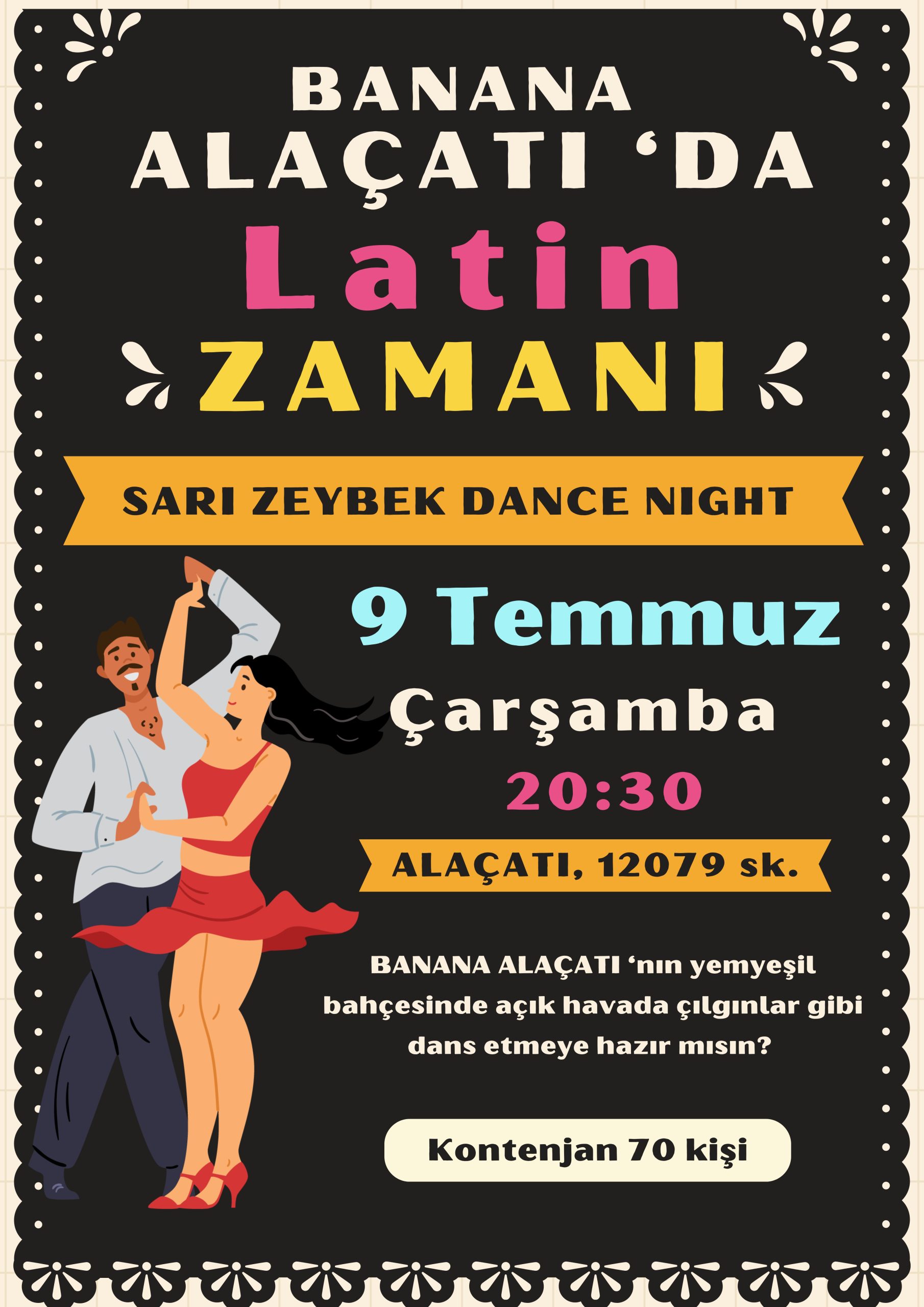 Alaçatı 'da Latin Dans Gecesi - 9 Temmuz Çarşamba