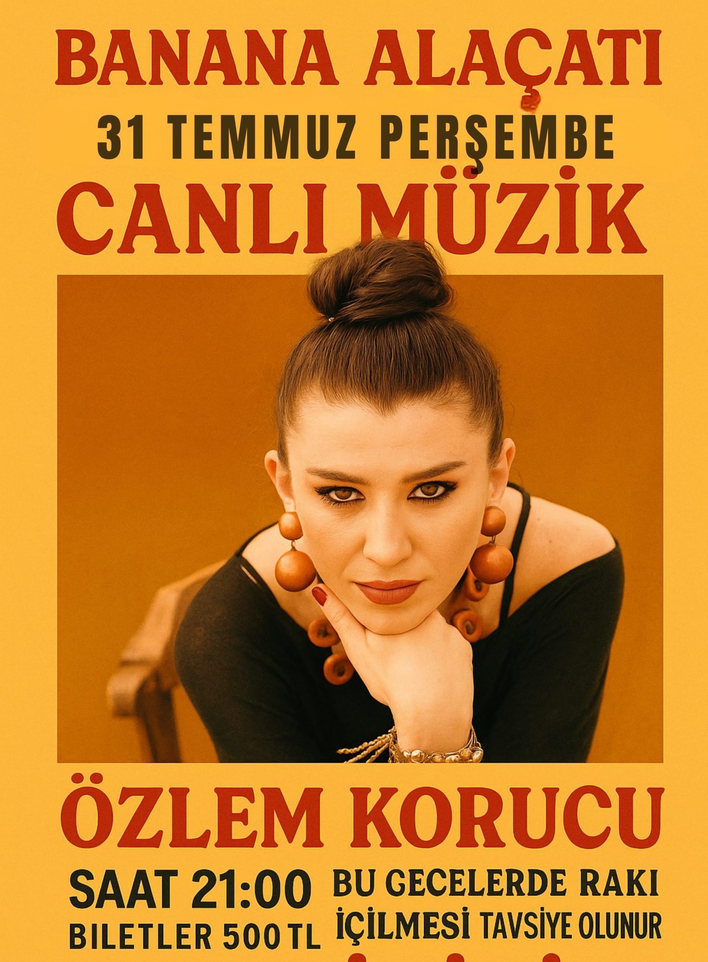 31 Temmuz Perşembe - Özlem Korucu - Canlı Müzik