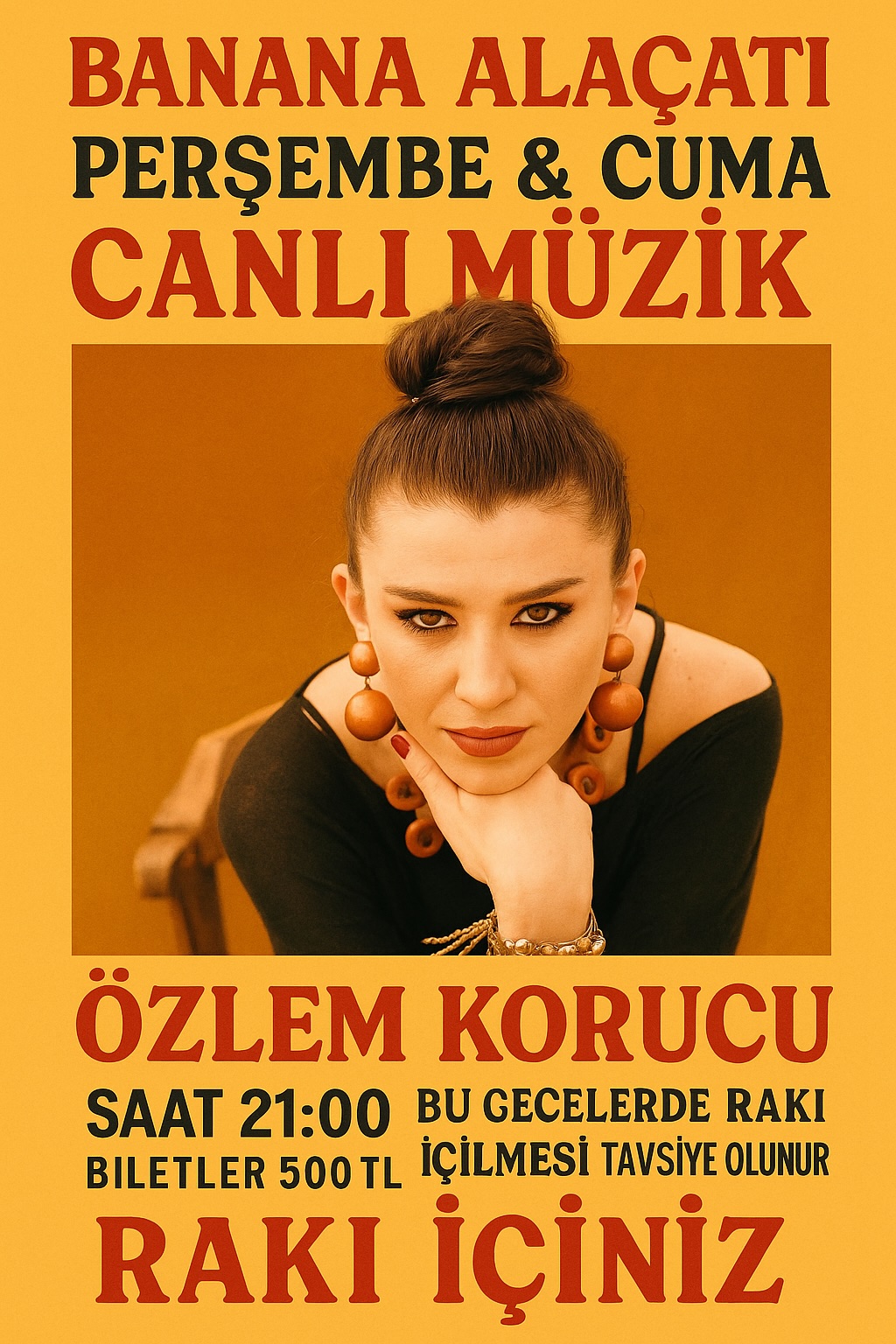 25 Temmuz Cuma - Özlem Korucu - Canlı Müzik