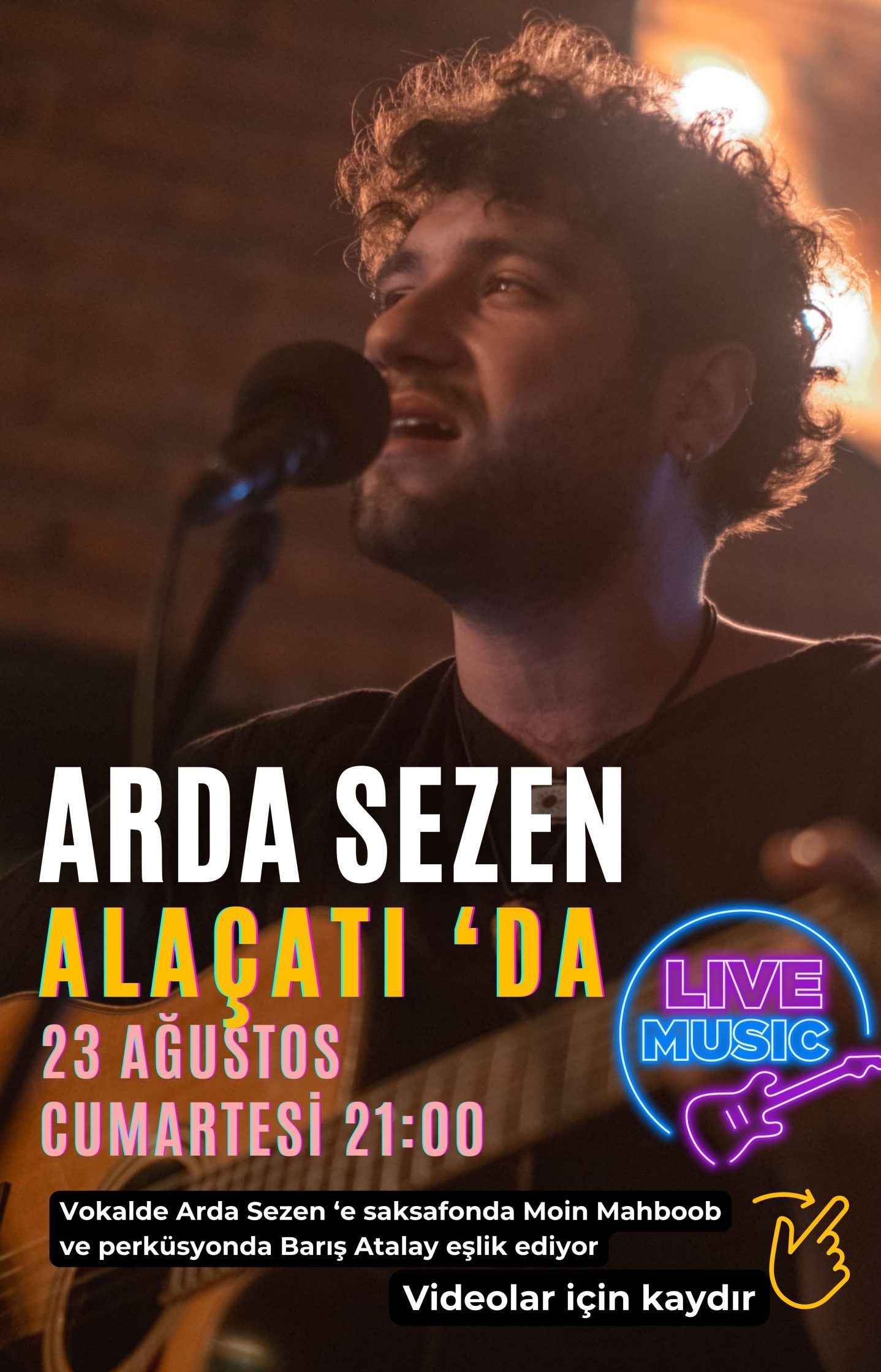 30 Ağustos Cumartesi - Arda Sezen - Canlı Müzik